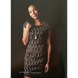 Mata Traders Ikat Mini Dress Black | Size XS